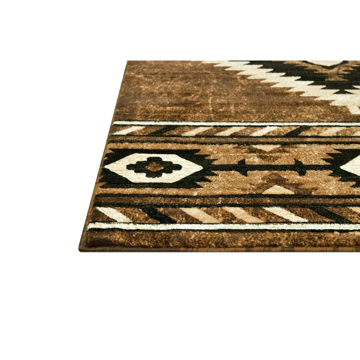 Allstar Rugs Cherokee Themed Polypropylene Area Rug