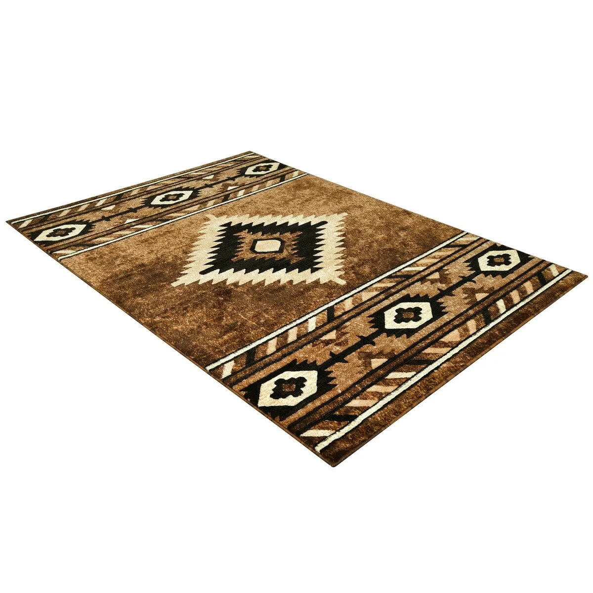 Allstar Rugs Cherokee Themed Polypropylene Area Rug
