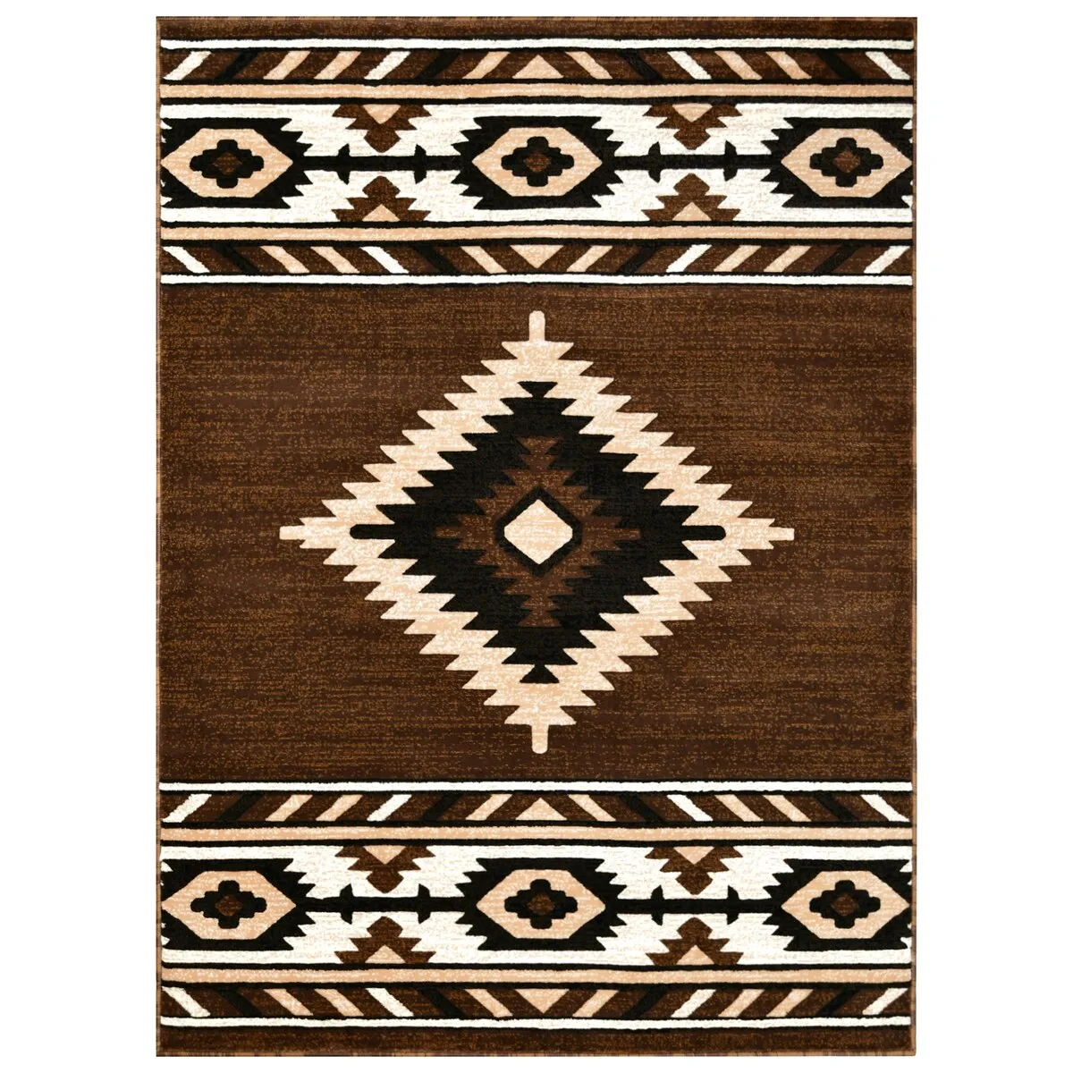 Allstar Rugs Cherokee Themed Polypropylene Area Rug