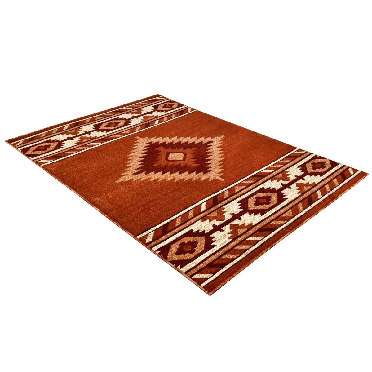 Allstar Rugs Cherokee Themed Polypropylene Area Rug