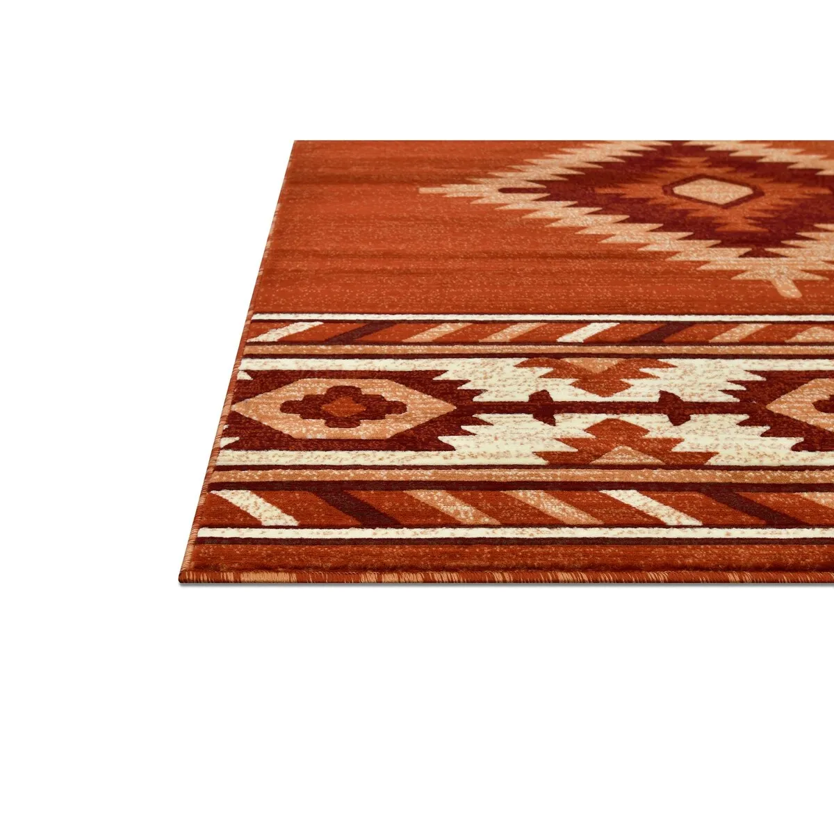 Allstar Rugs Cherokee Themed Polypropylene Area Rug
