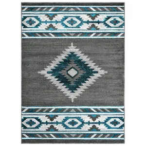 Allstar Rugs Cherokee Themed Polypropylene Area Rug