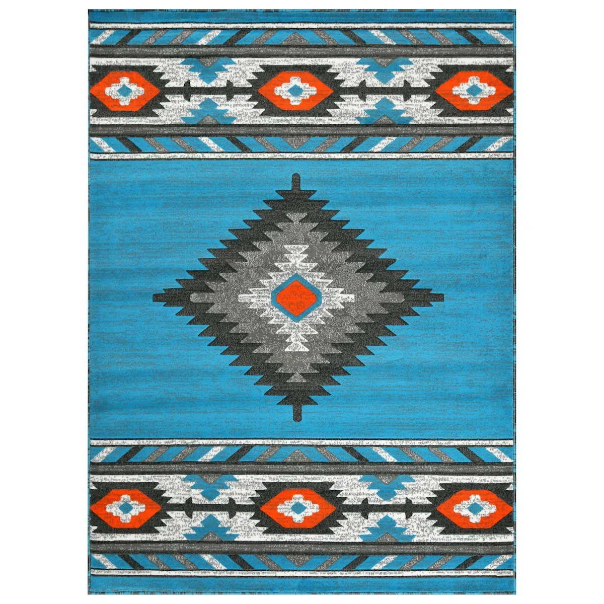 Allstar Rugs Cherokee Themed Polypropylene Area Rug