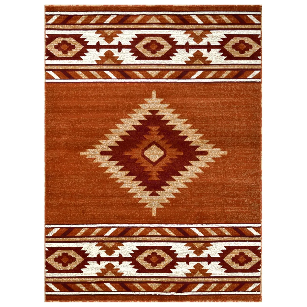 Allstar Rugs Cherokee Themed Polypropylene Area Rug