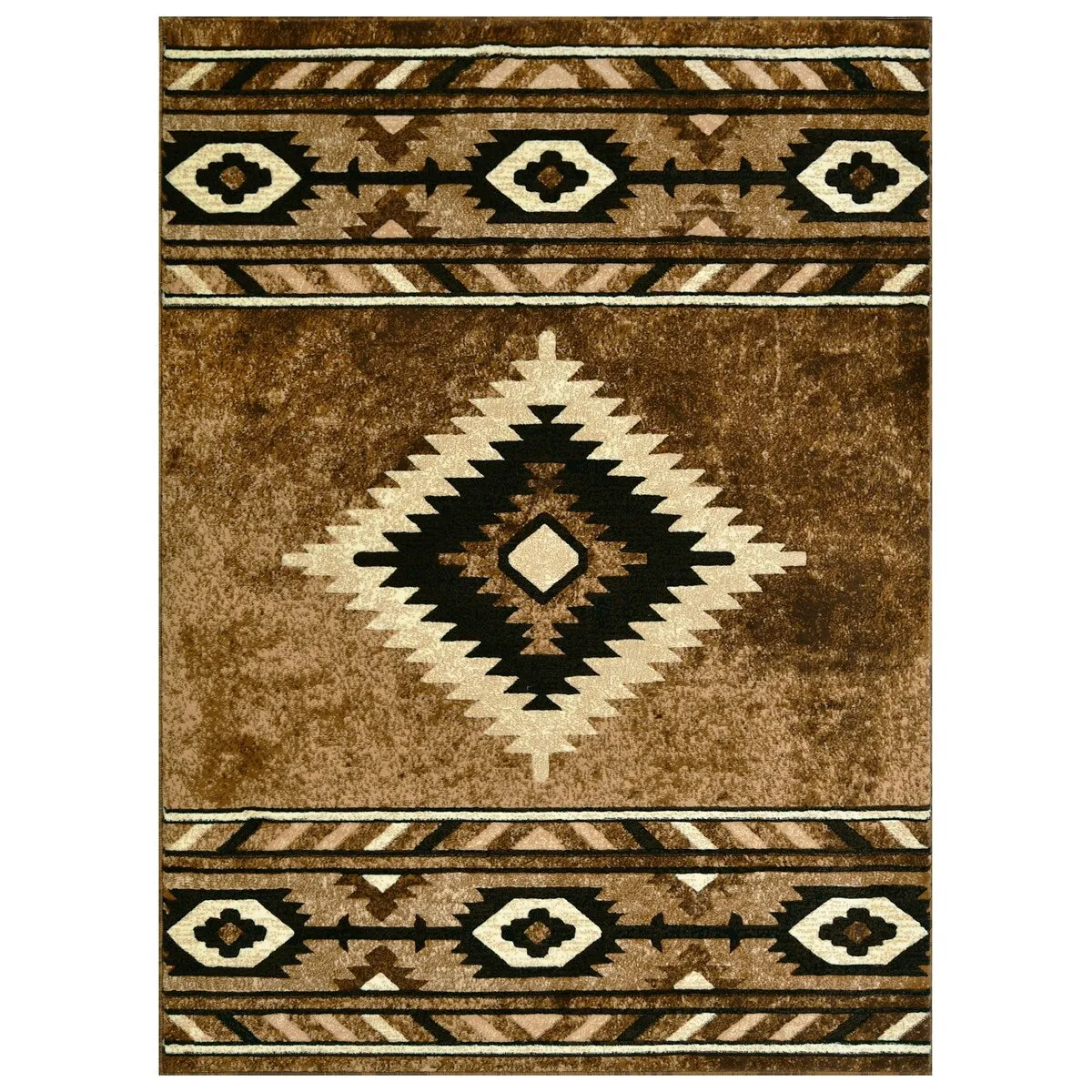 Allstar Rugs Cherokee Themed Polypropylene Area Rug