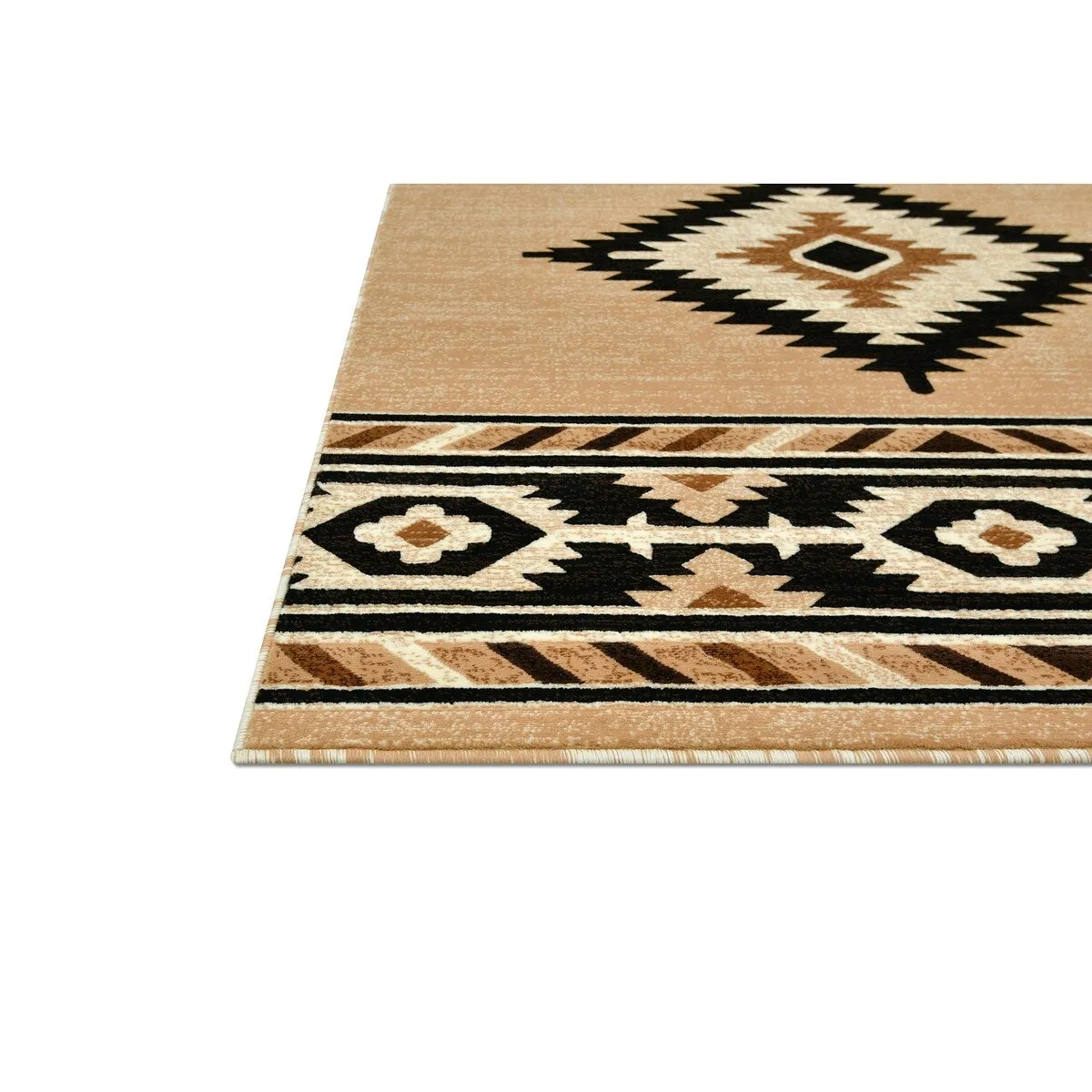 Allstar Rugs Cherokee Themed Polypropylene Area Rug