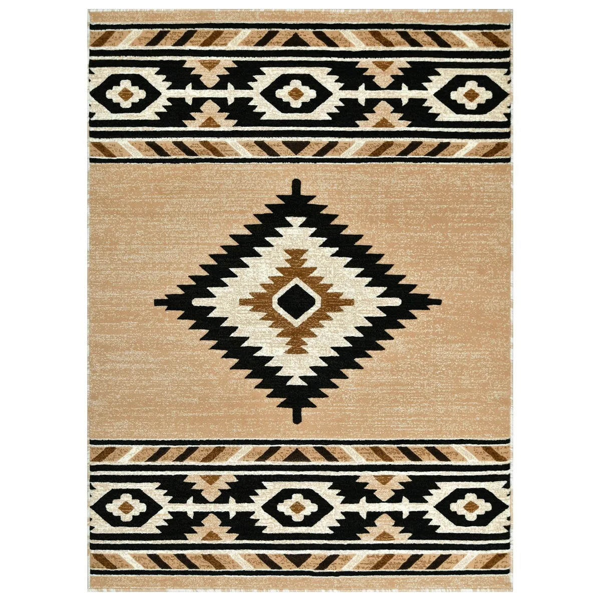 Allstar Rugs Cherokee Themed Polypropylene Area Rug