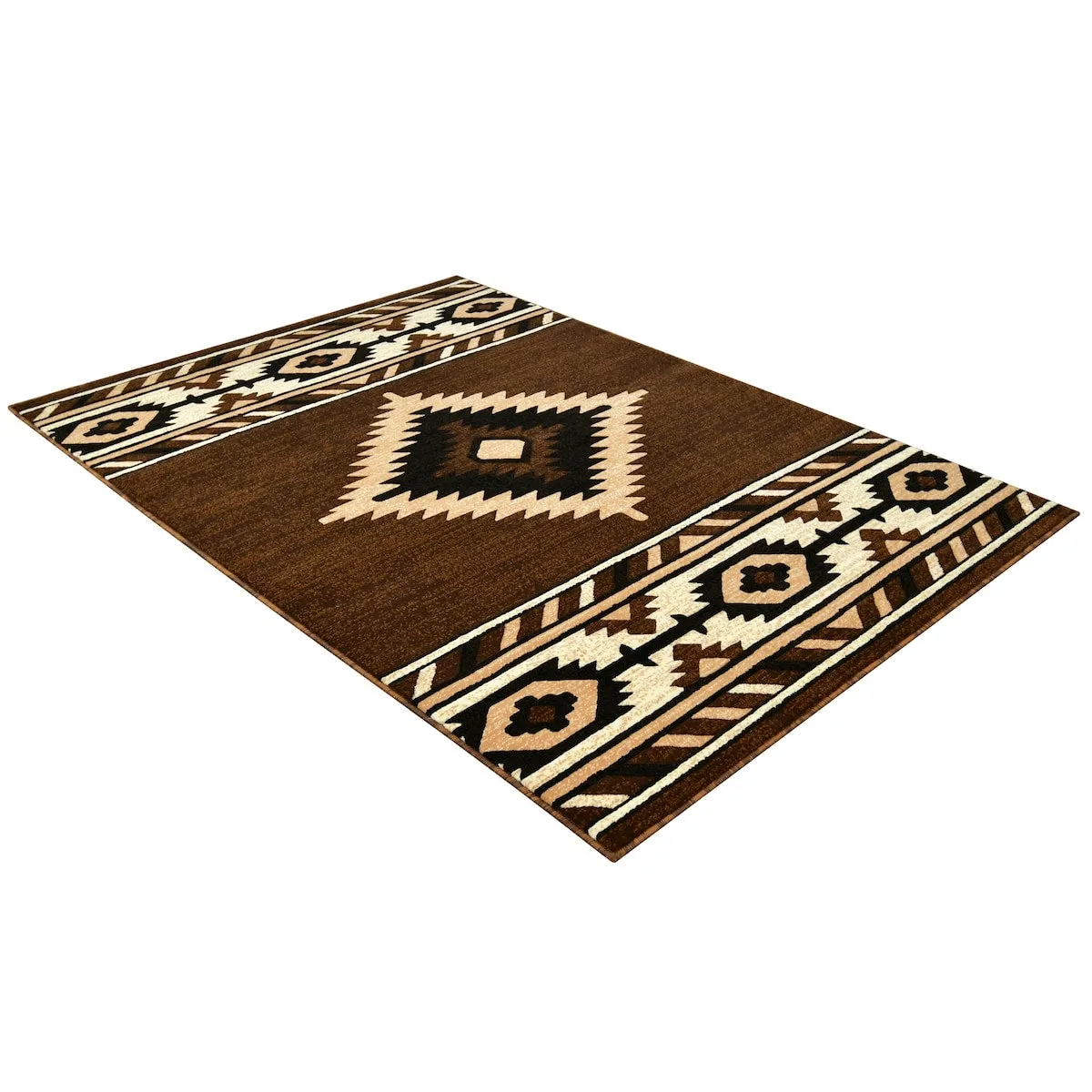 Allstar Rugs Cherokee Themed Polypropylene Area Rug