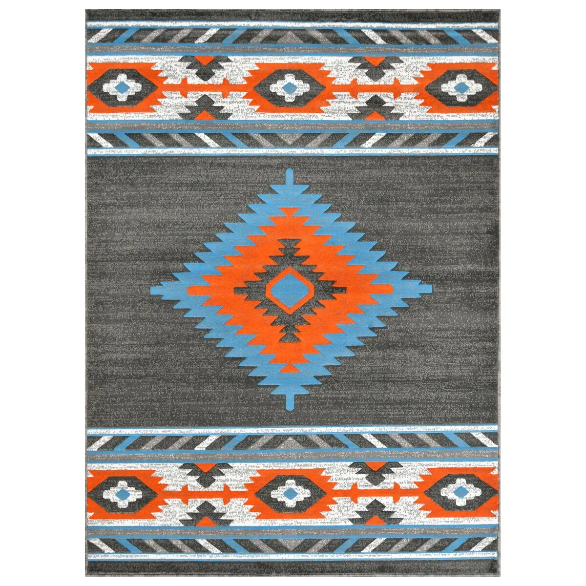 Allstar Rugs Cherokee Themed Polypropylene Area Rug