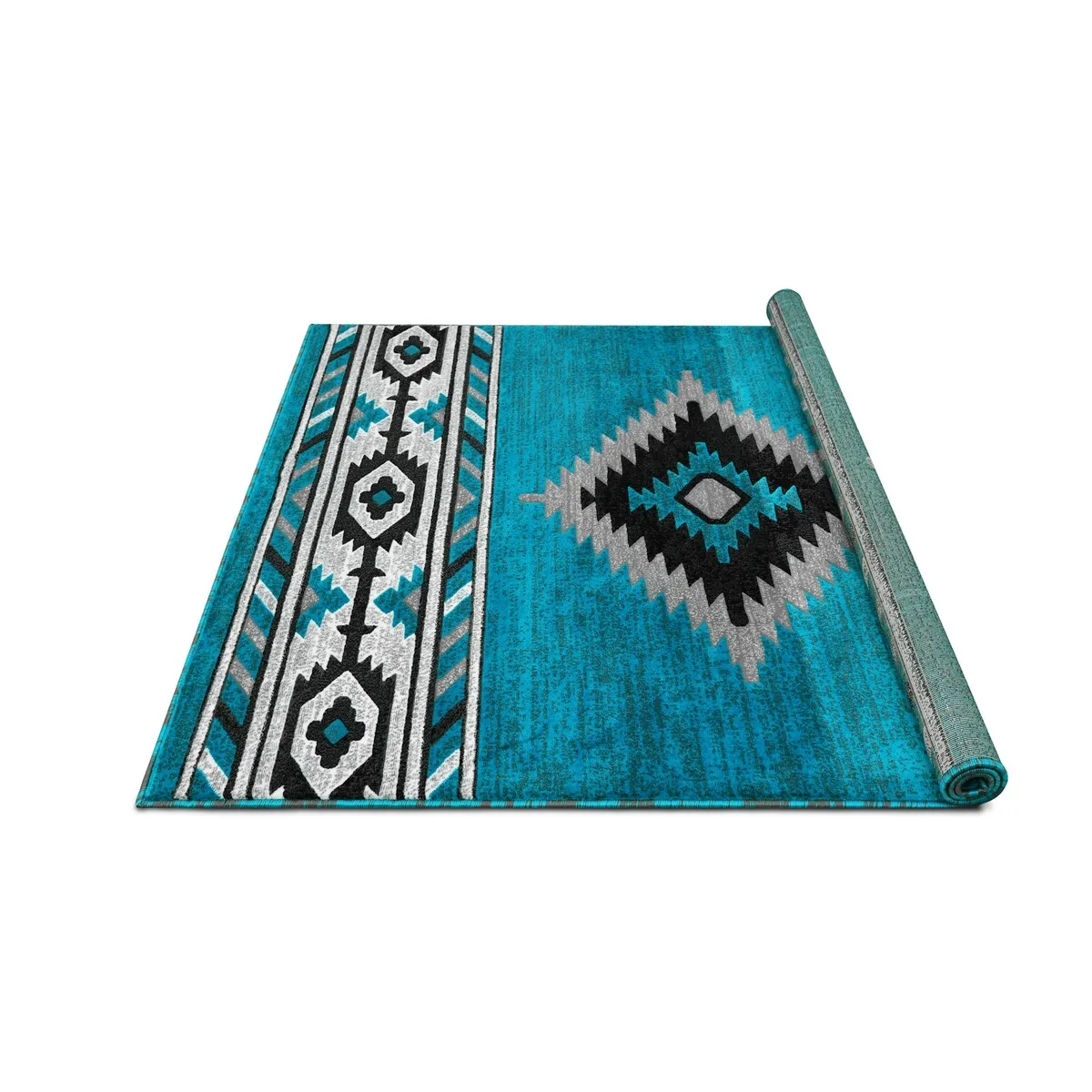 Allstar Rugs Cherokee Themed Polypropylene Area Rug
