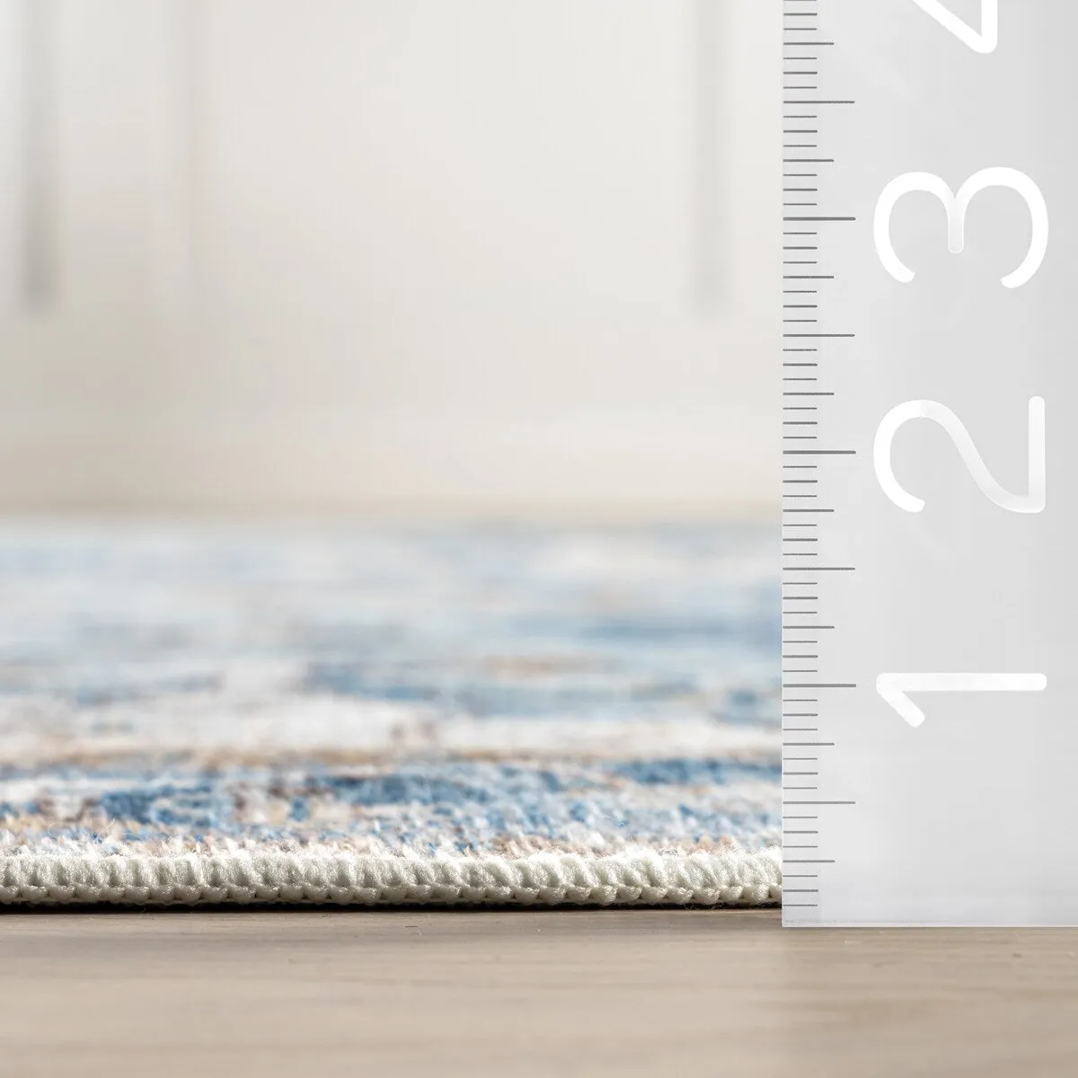 Amaryllis Medallion Machine Washable Area Rug