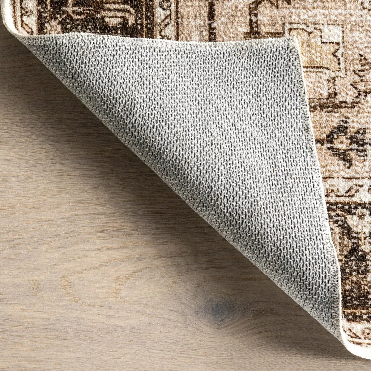 Amaryllis Medallion Machine Washable Area Rug