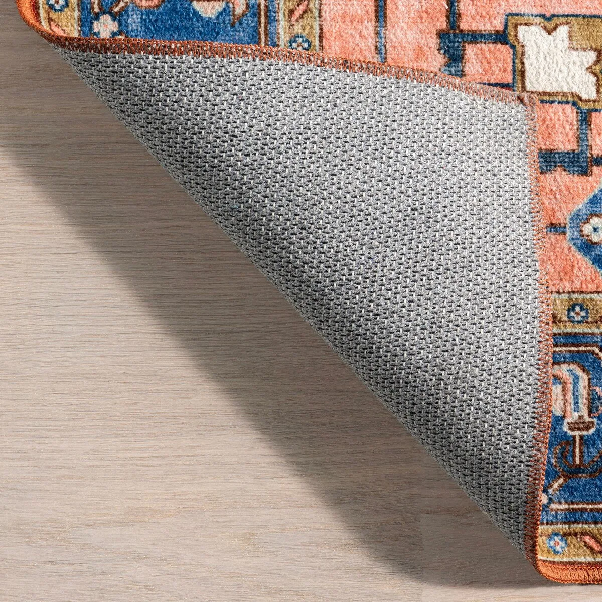Amaryllis Medallion Machine Washable Area Rug
