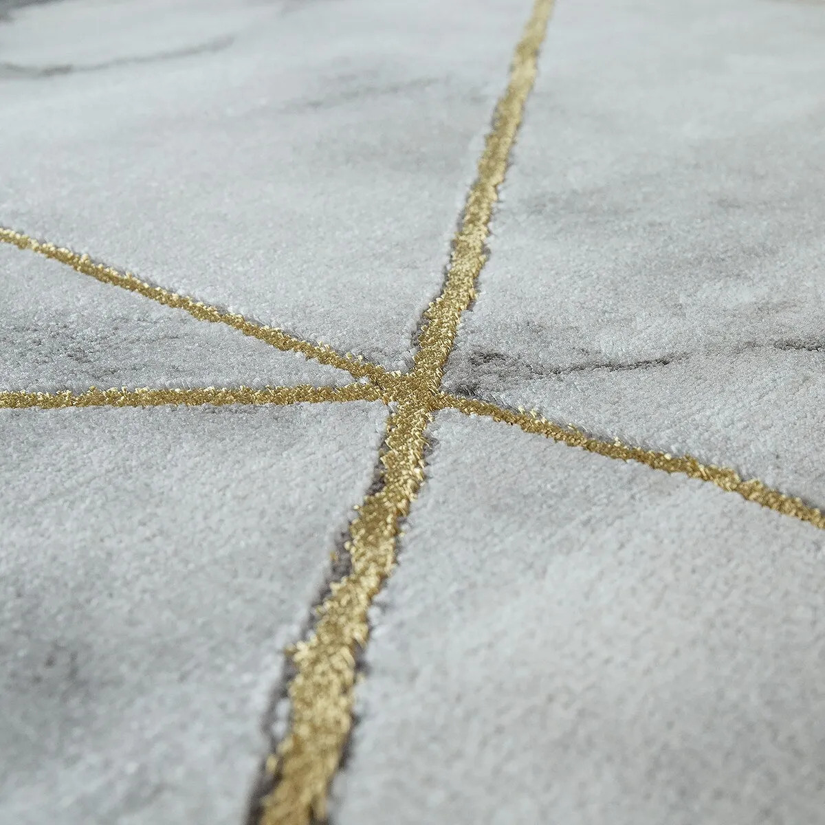 Area Rug Modern Marble Pattern in cream gold grey for living room