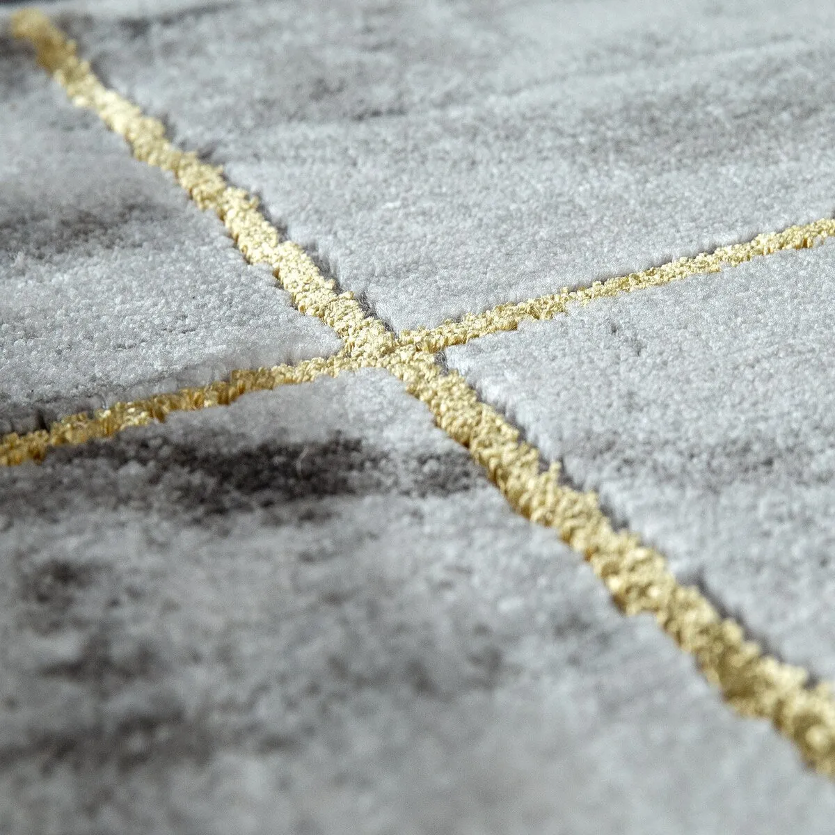Area Rug Modern Marble Pattern in cream gold grey for living room
