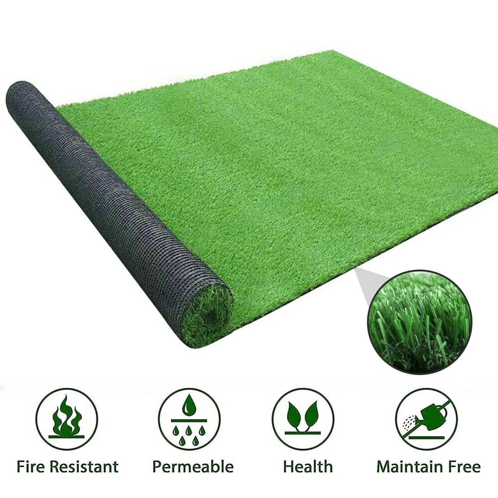 Artificial Grass Turf Outdoor Landscape Area Rug Lawn