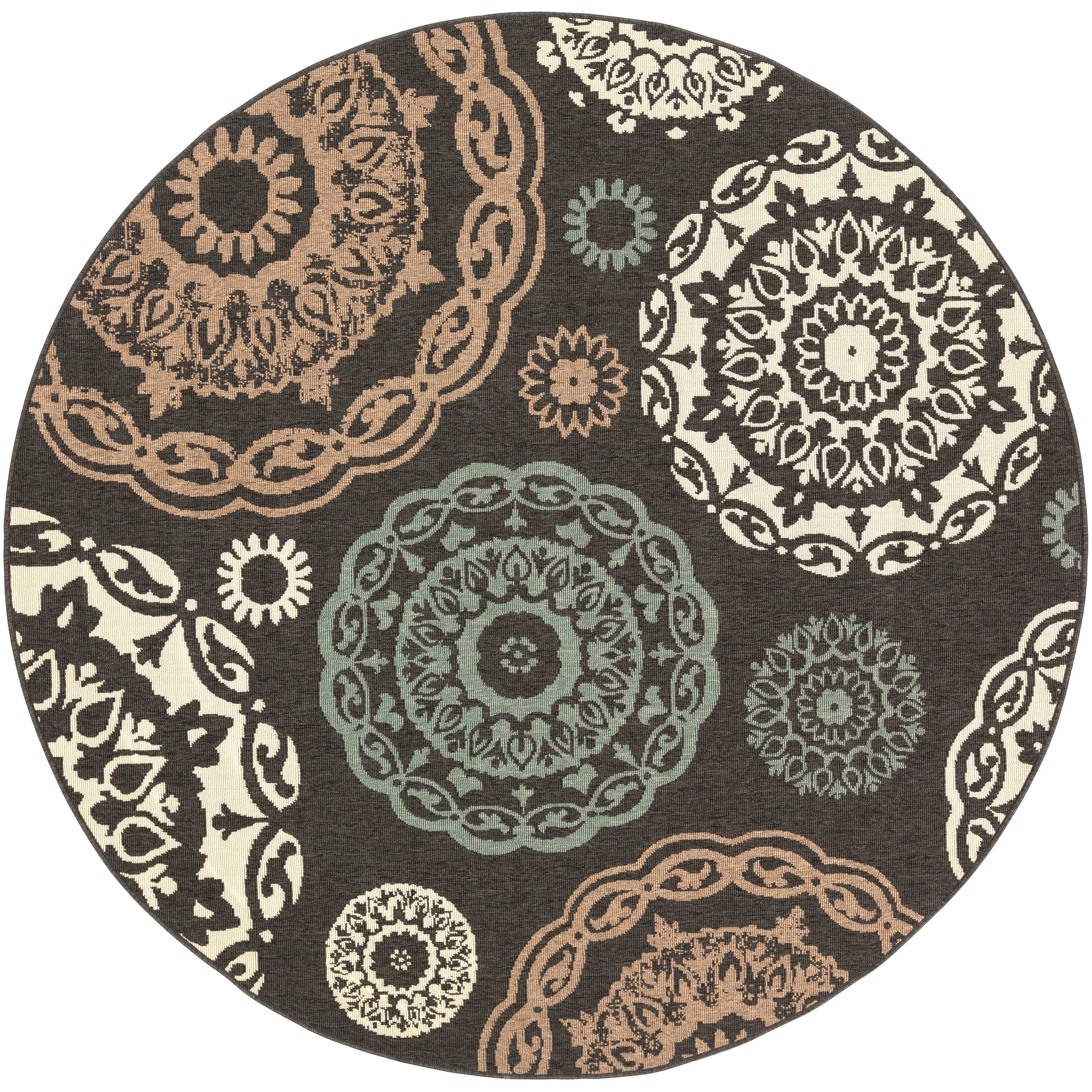 Artistic Weavers Arrigo Transitional Indoor/ Outdoor Area Rug - 8'10 Round - 8'10 Round