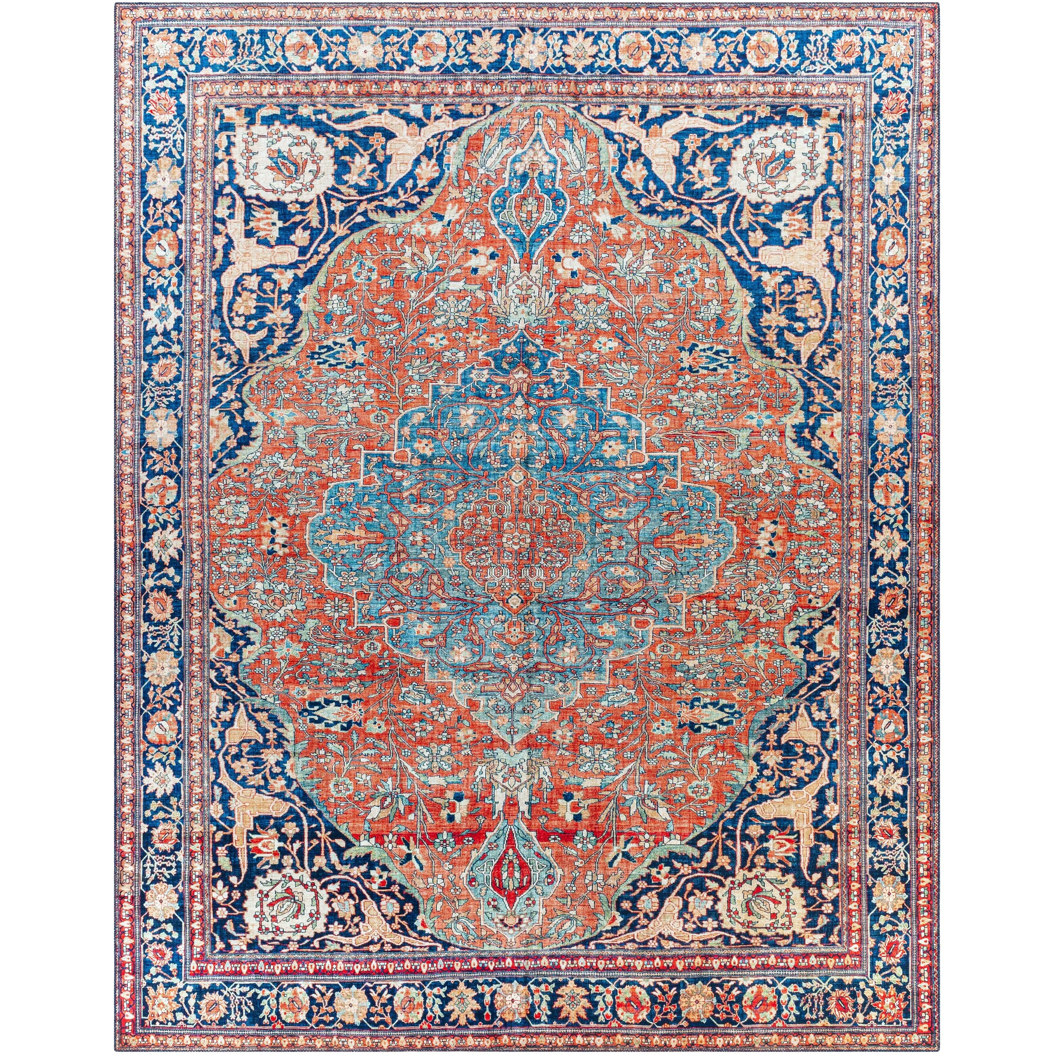 Artistic Weavers Derice Persian Medallion Printed Area Rug