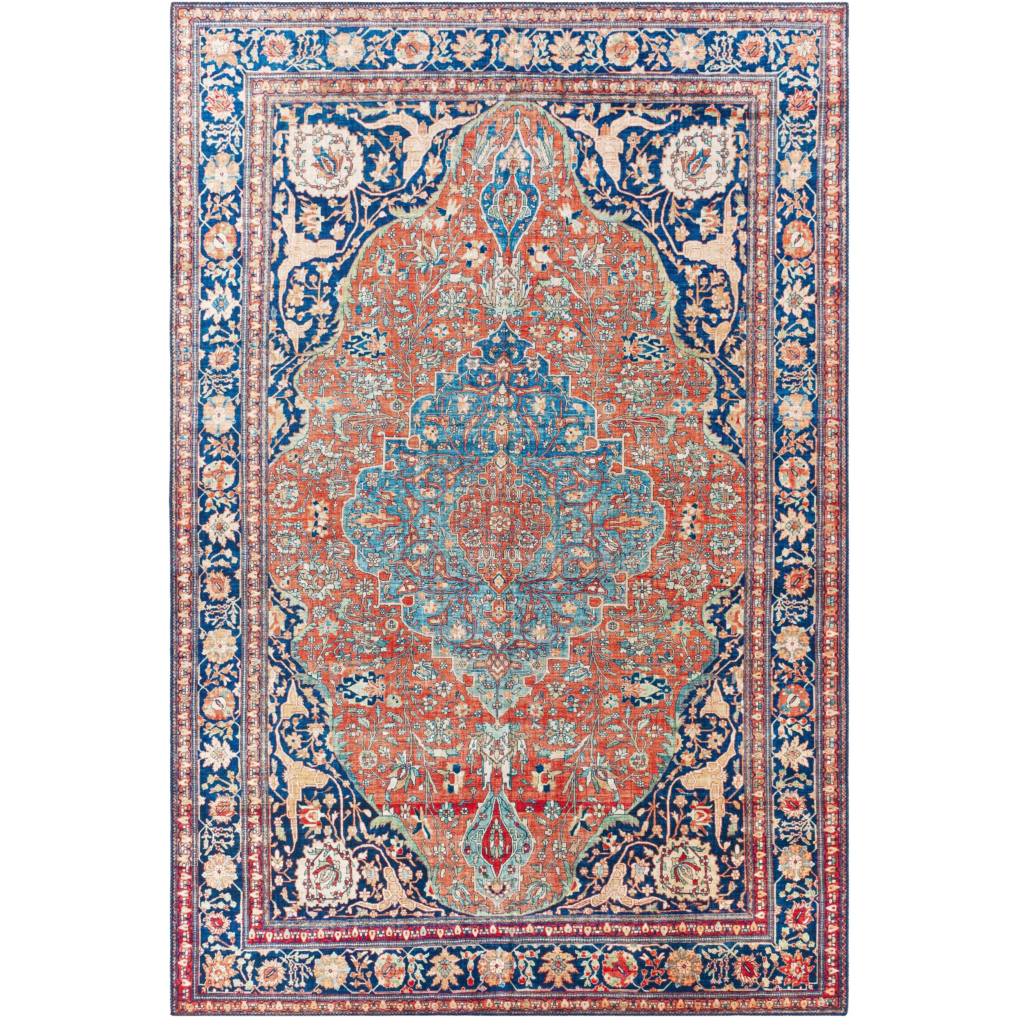 Artistic Weavers Derice Persian Medallion Printed Area Rug