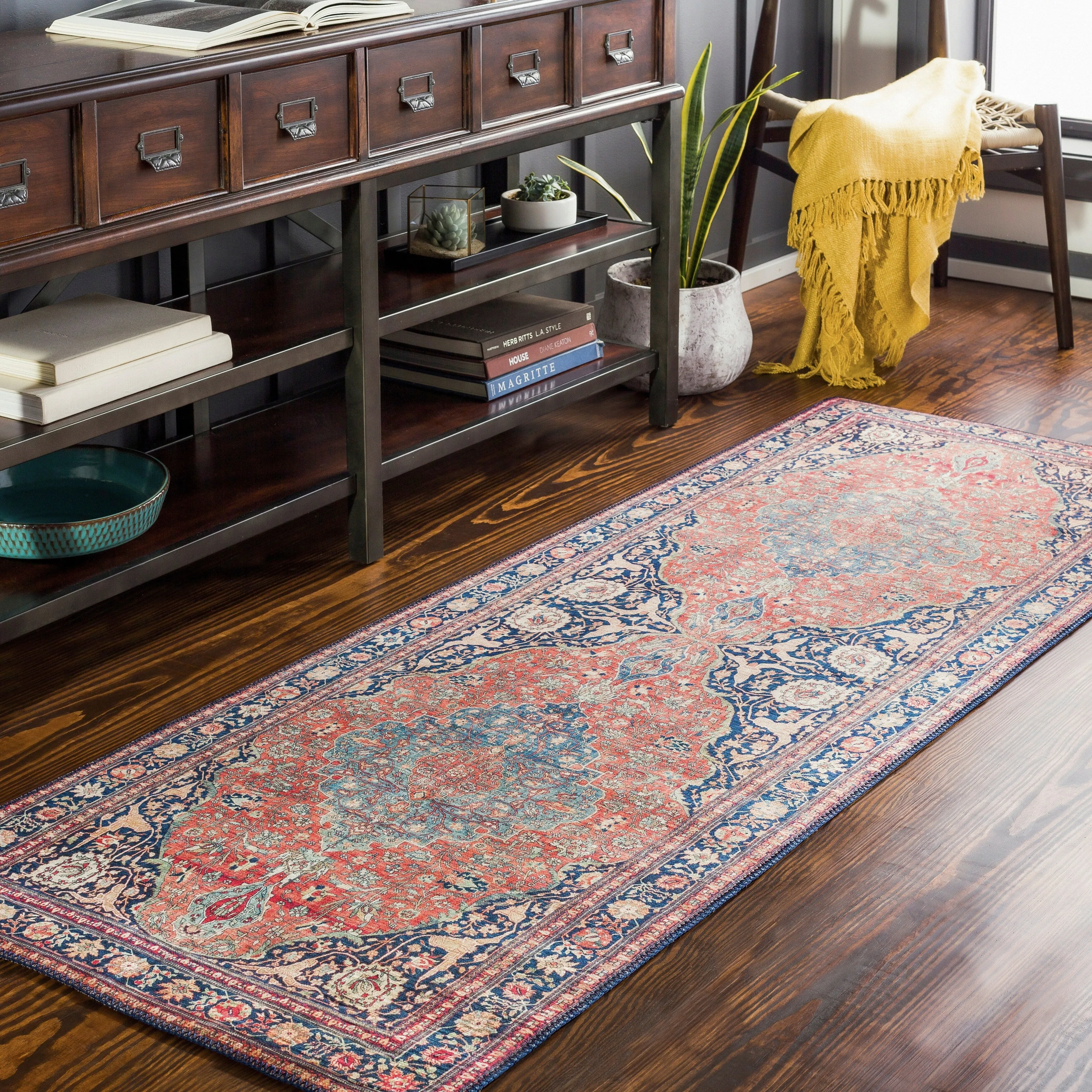 Artistic Weavers Derice Persian Medallion Printed Area Rug