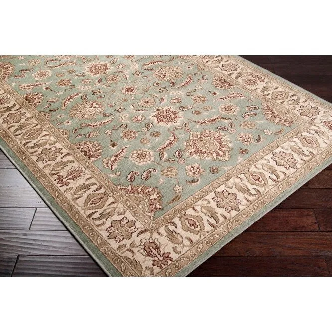 Artistic Weavers Harwood Floral Traditional Border Area Rug - 8' 10 x 12' 9