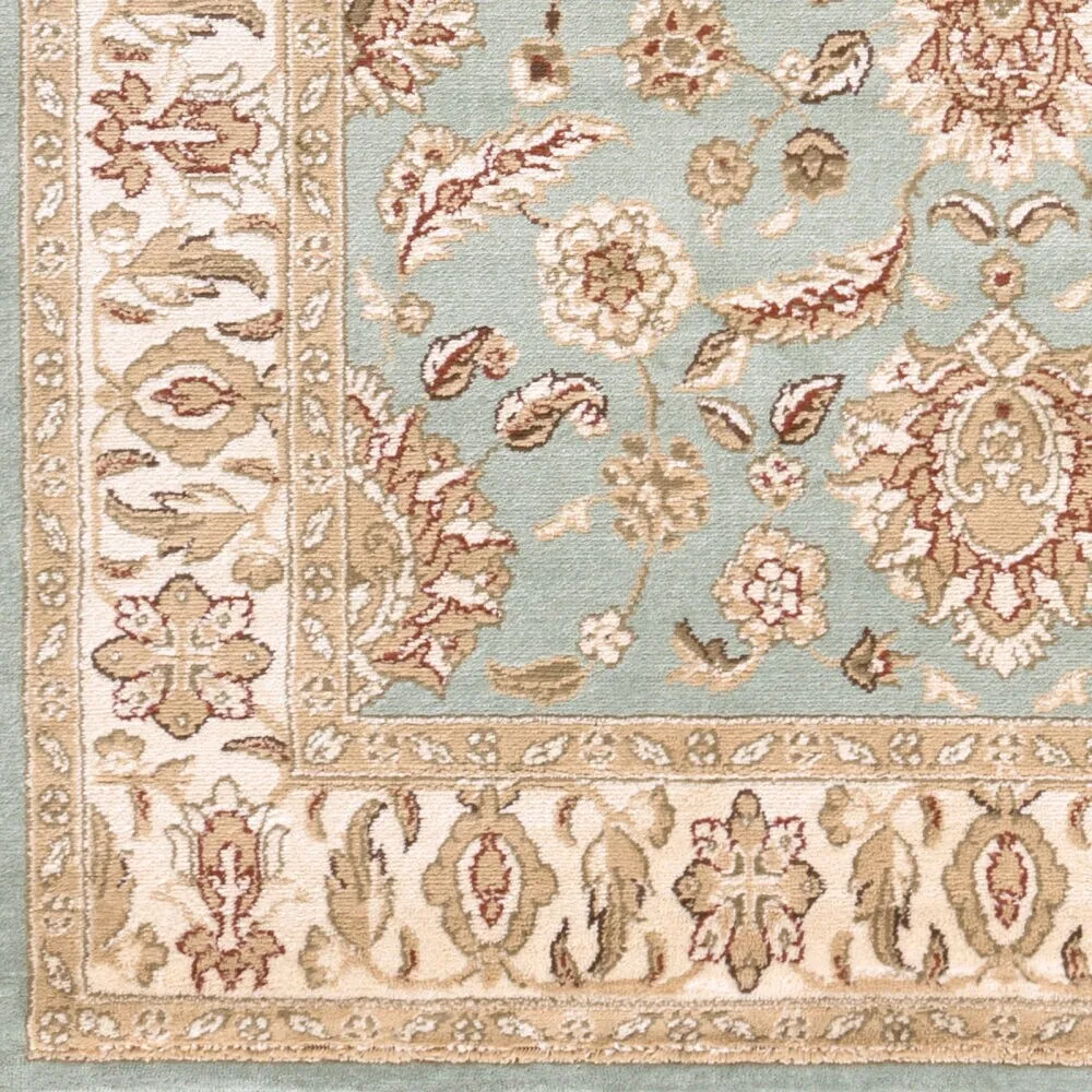 Artistic Weavers Harwood Floral Traditional Border Area Rug - 8' 10 x 12' 9