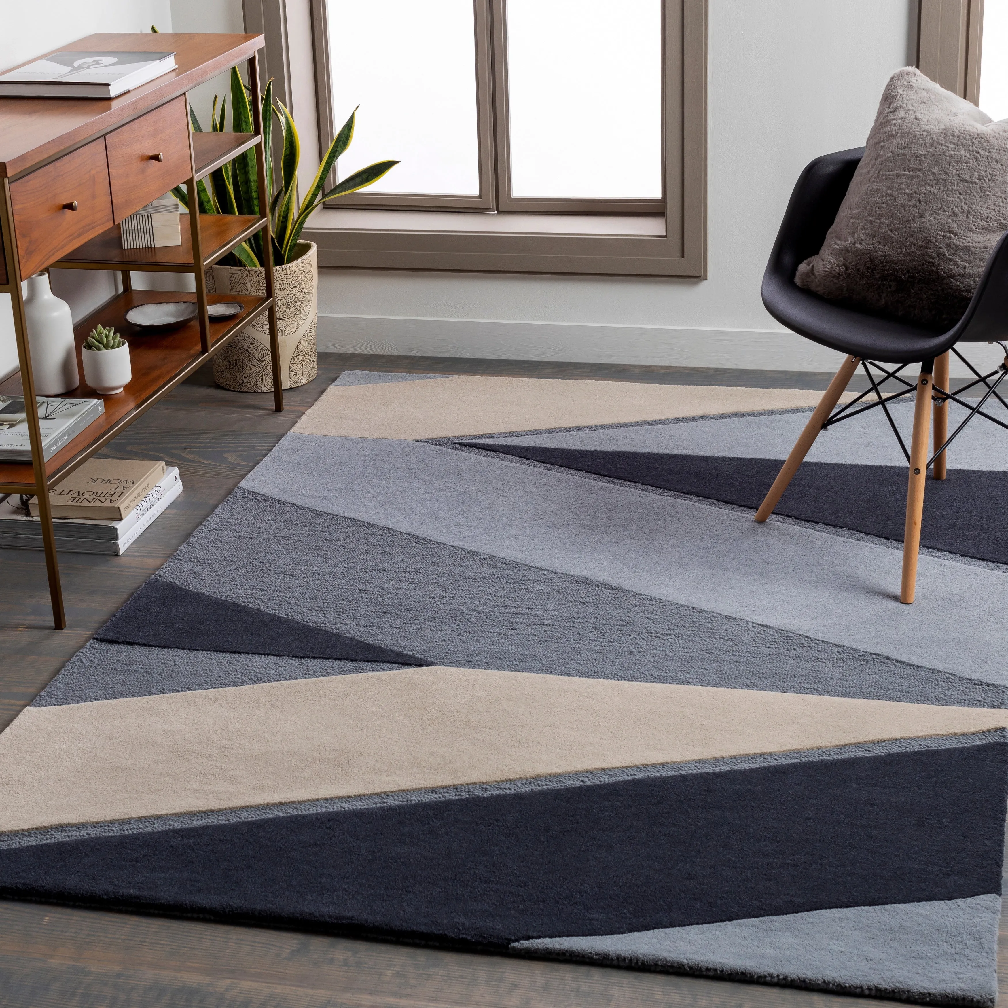 Artistic Weavers Lincoln Hand Tufted Geometric Wool Rug