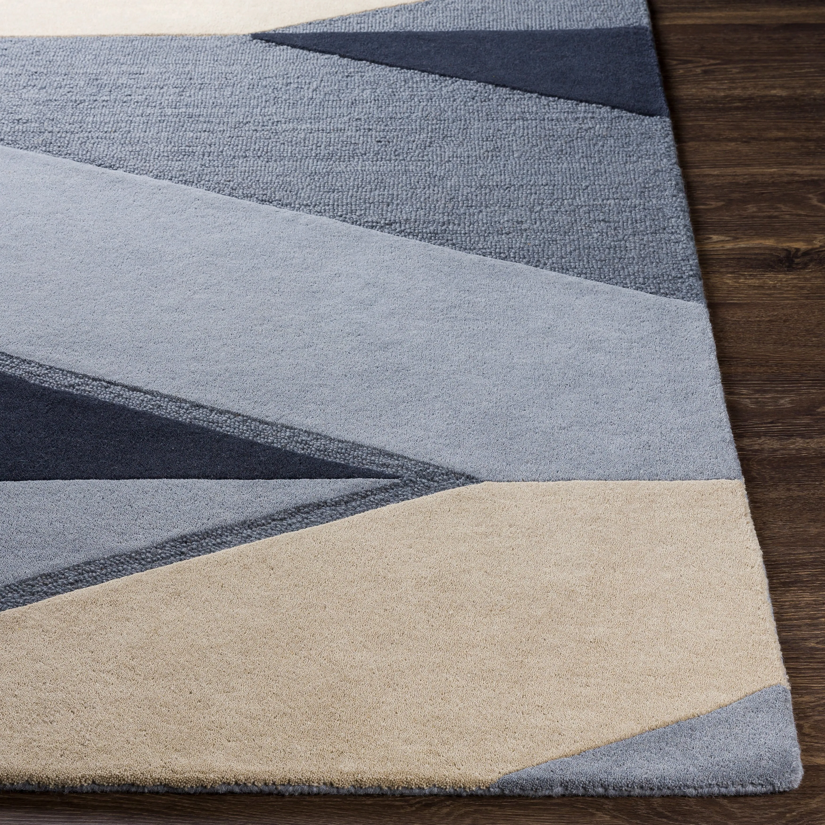 Artistic Weavers Lincoln Hand Tufted Geometric Wool Rug