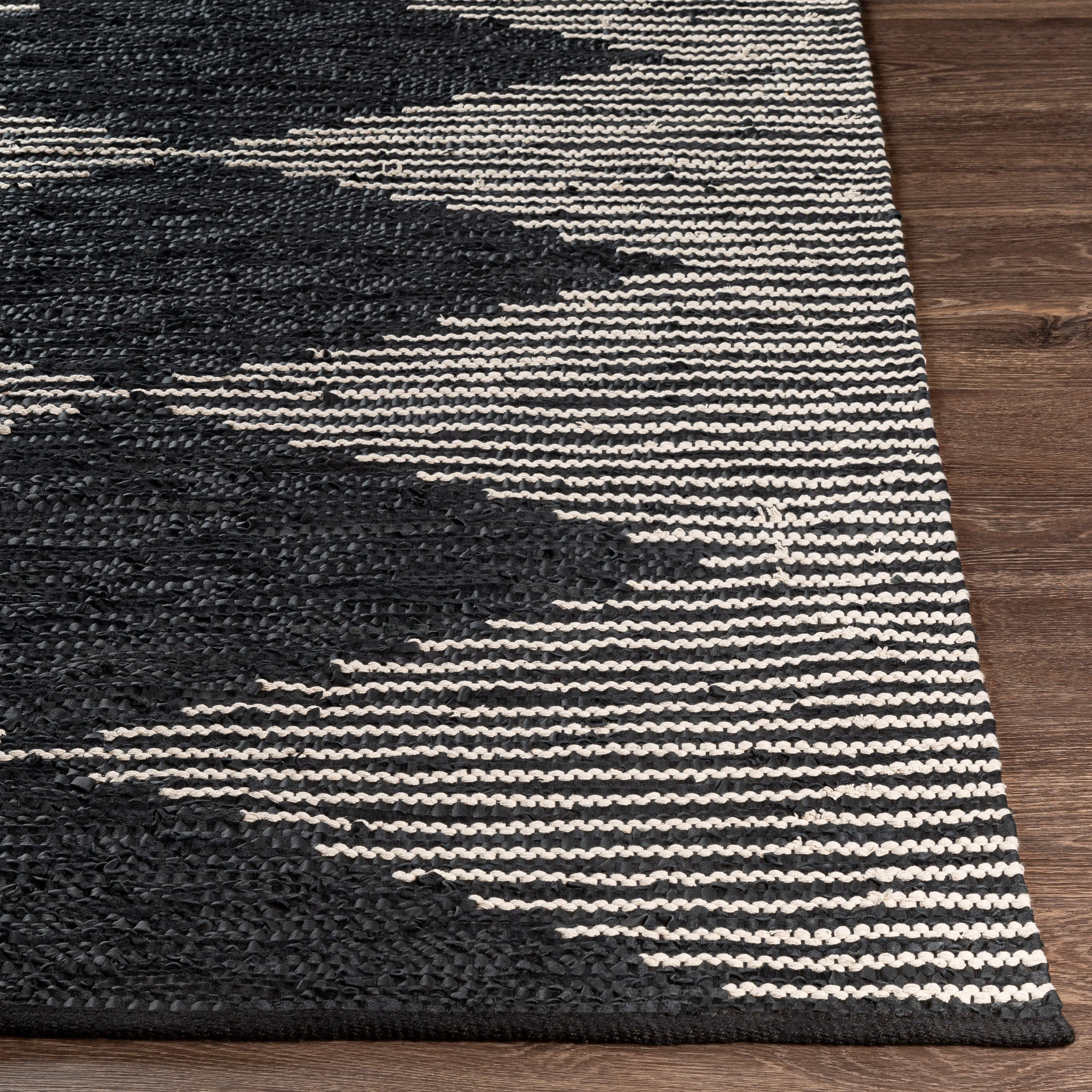 Artistic Weavers Soundtrack Rustic Leather/Cotton Handmade Area Rug