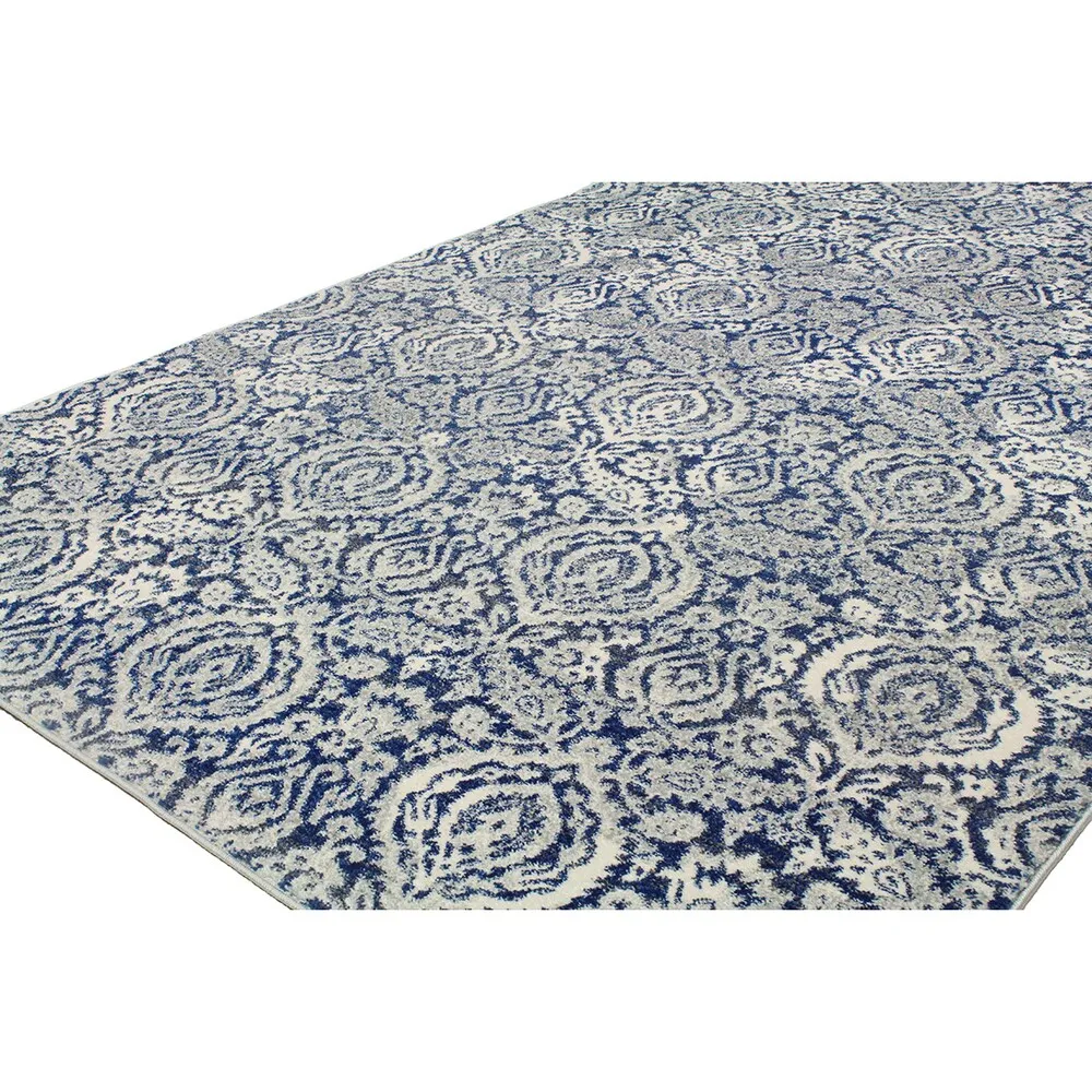 Bashian Elena Blue Machine Made Transitional Area