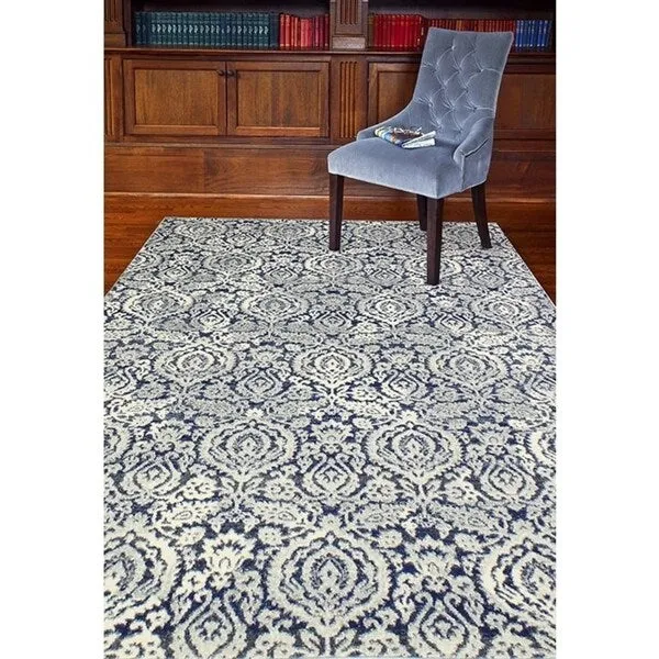 Bashian Elena Blue Machine Made Transitional Area