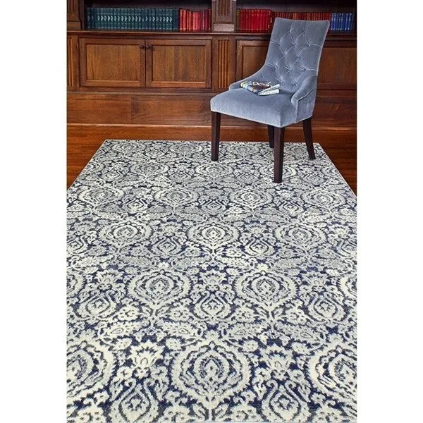Bashian Elena Blue Machine Made Transitional Area