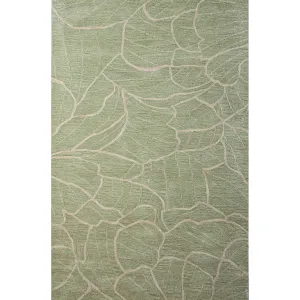 Bashian Jazmin Light Green Contemporary Area Rug