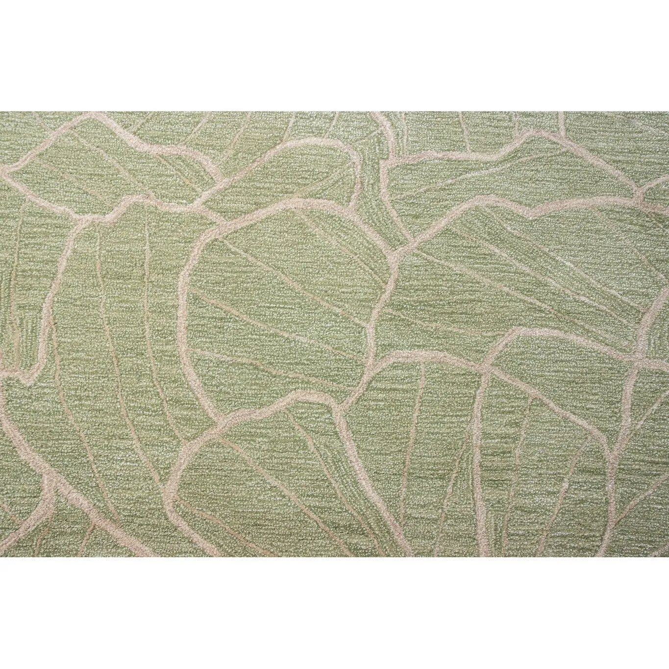 Bashian Jazmin Light Green Contemporary Area Rug