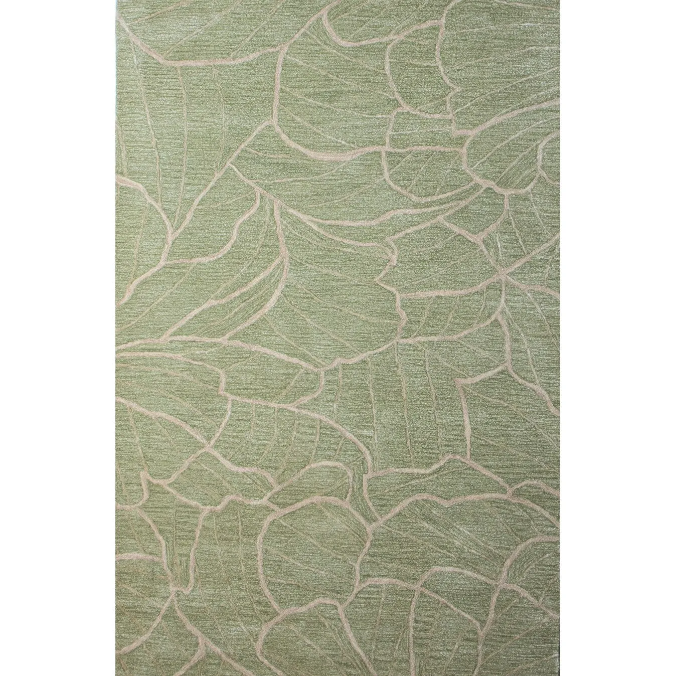Bashian Jazmin Light Green Contemporary Area Rug
