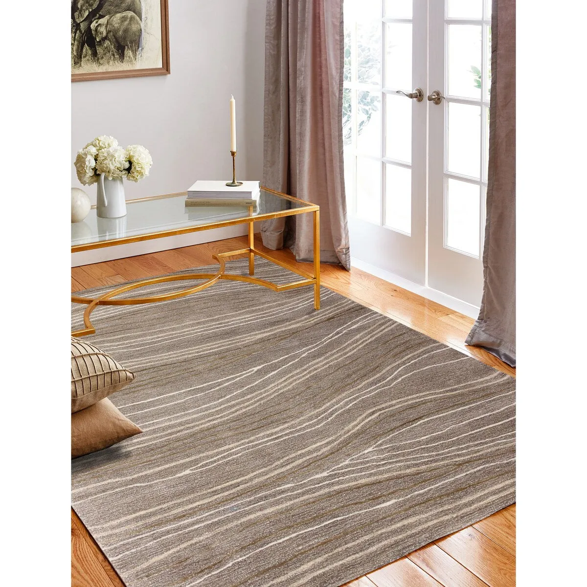 Bashian Makai Azure Contemporary Area Rug
