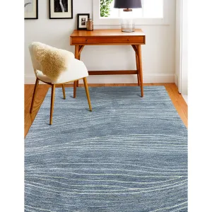 Bashian Makai Azure Contemporary Area Rug