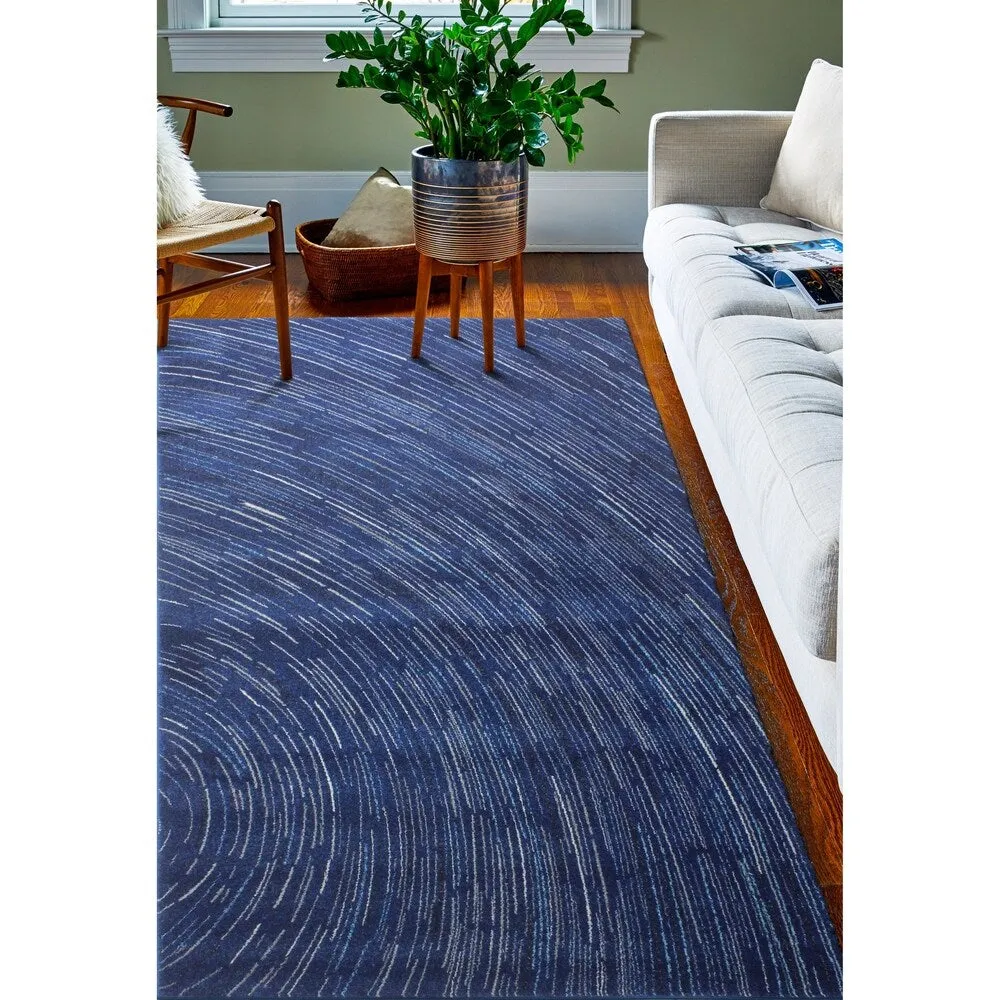 Bashian Nala Blue Abstract Modern Graphic Area Rug