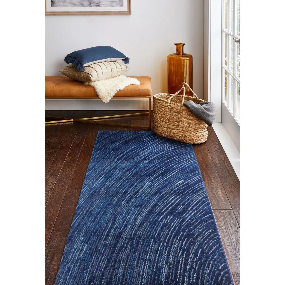 Bashian Nala Blue Abstract Modern Graphic Area Rug