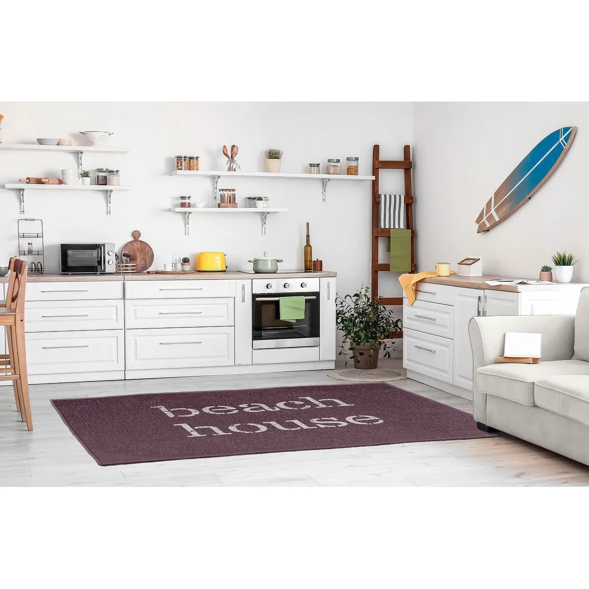 Beach House Nautical Chenille Rug