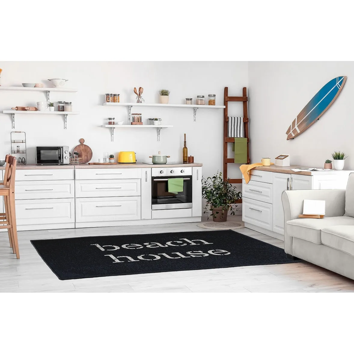 Beach House Nautical Chenille Rug