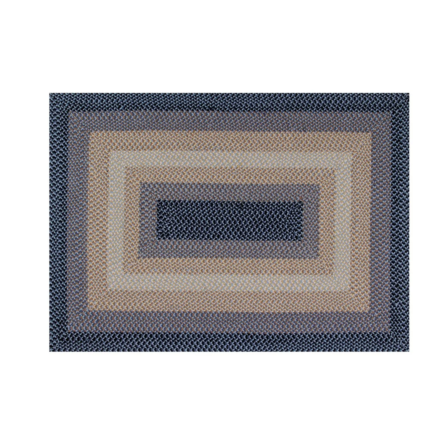 Better Trends Woodbridge Braid 100% Wool Stain Resistant. Double-Sided Reversible Rectangle Indoor Area Utility Rug
