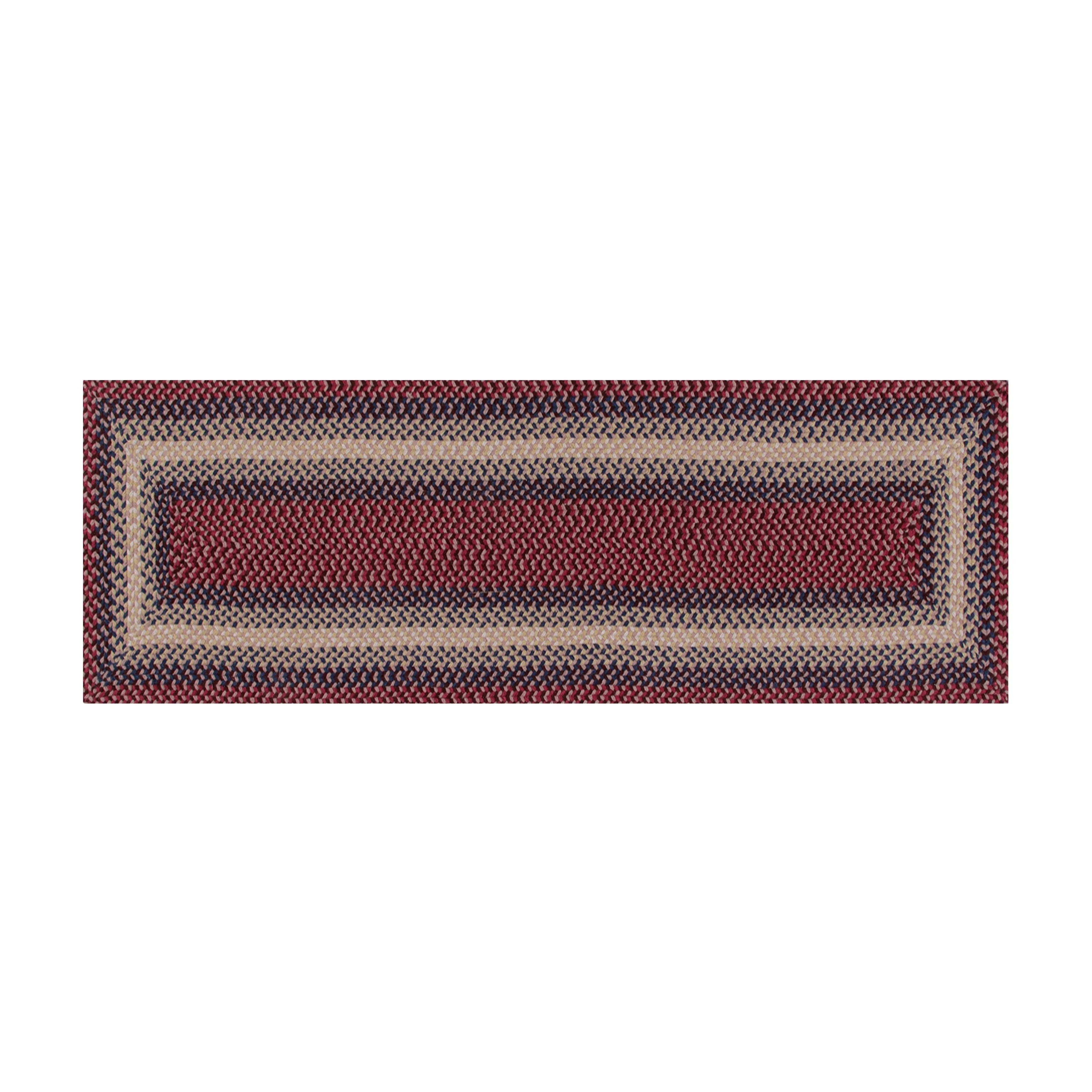 Better Trends Woodbridge Braid 100% Wool Stain Resistant. Double-Sided Reversible Rectangle Indoor Area Utility Rug