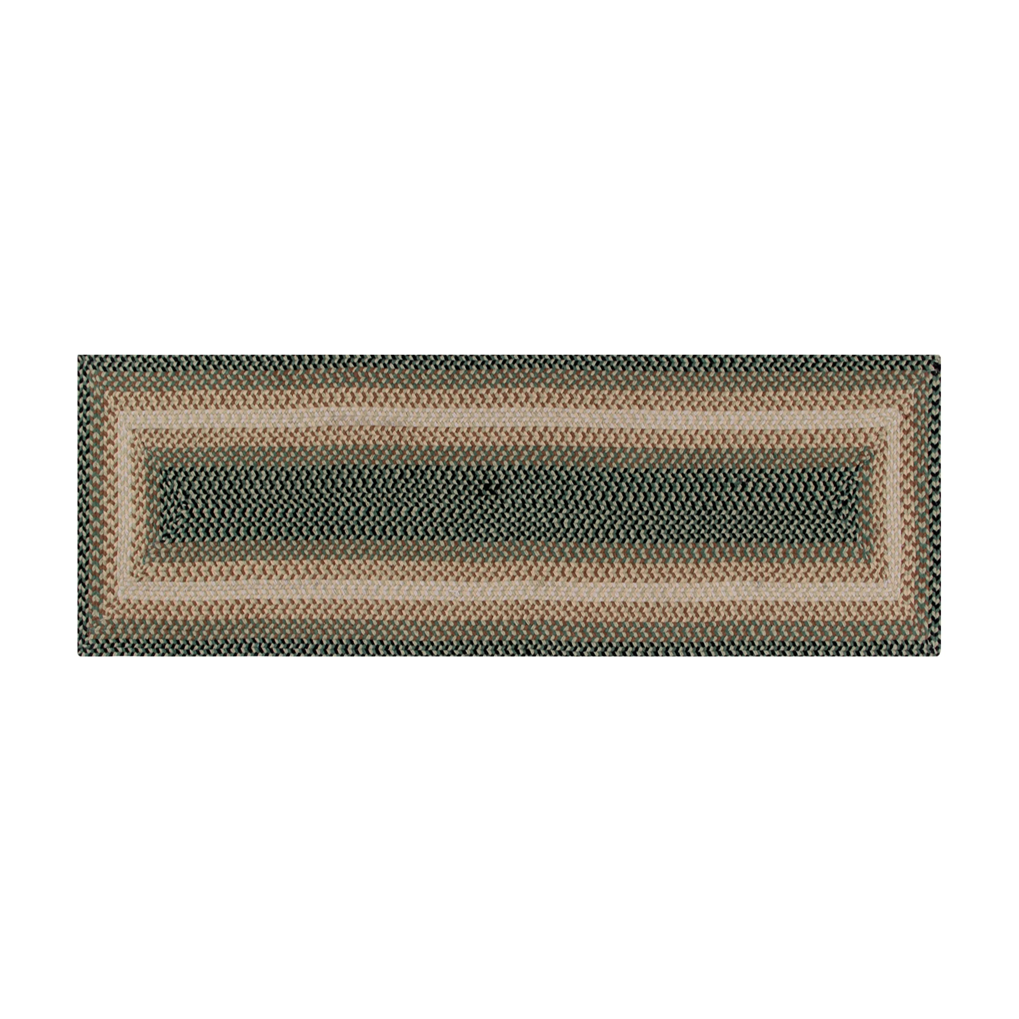 Better Trends Woodbridge Braid 100% Wool Stain Resistant. Double-Sided Reversible Rectangle Indoor Area Utility Rug