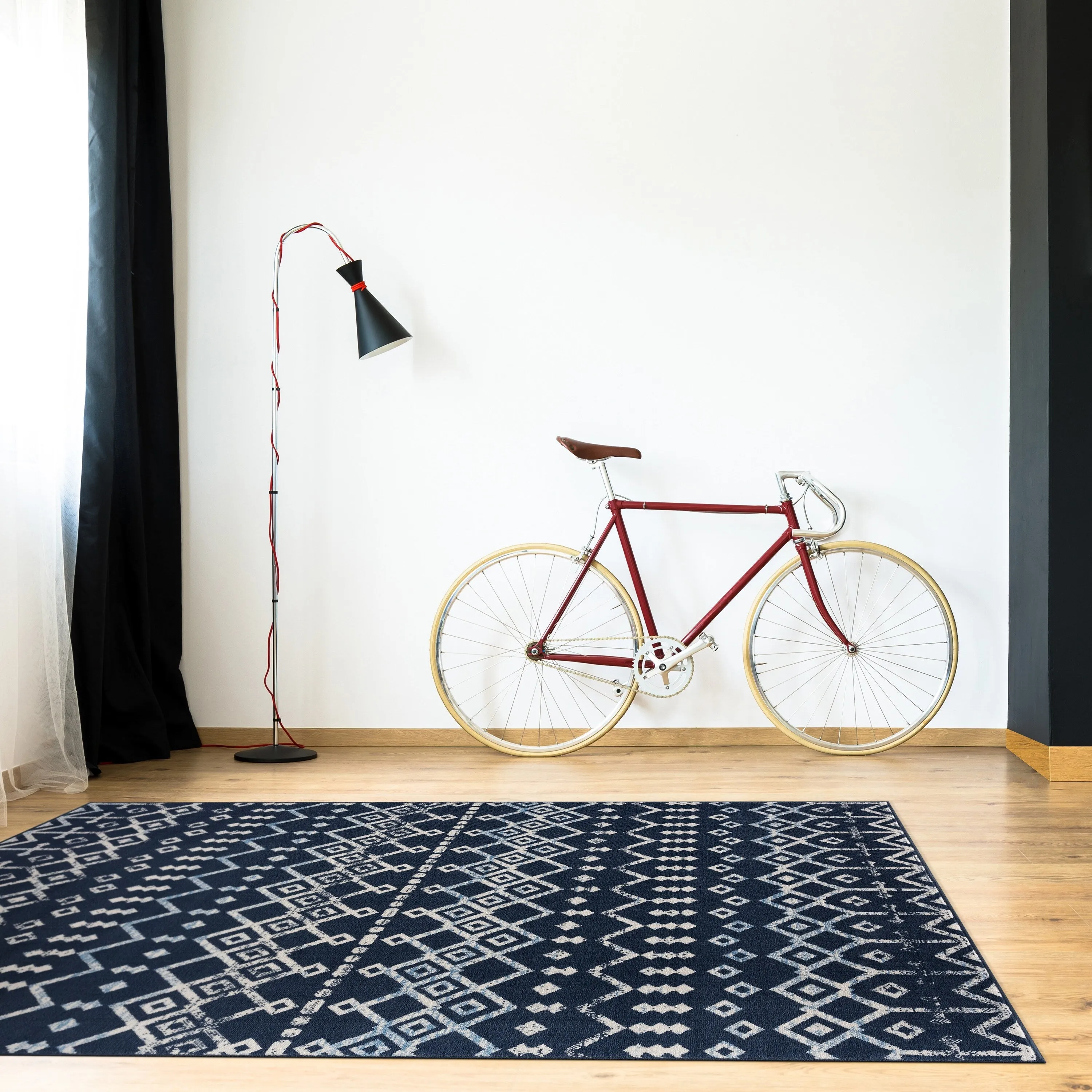 Beverly Rug Modern Bohemian Trellis Indoor Area Rug with Jute Backing for Living Room. Kitchen. Bedroom