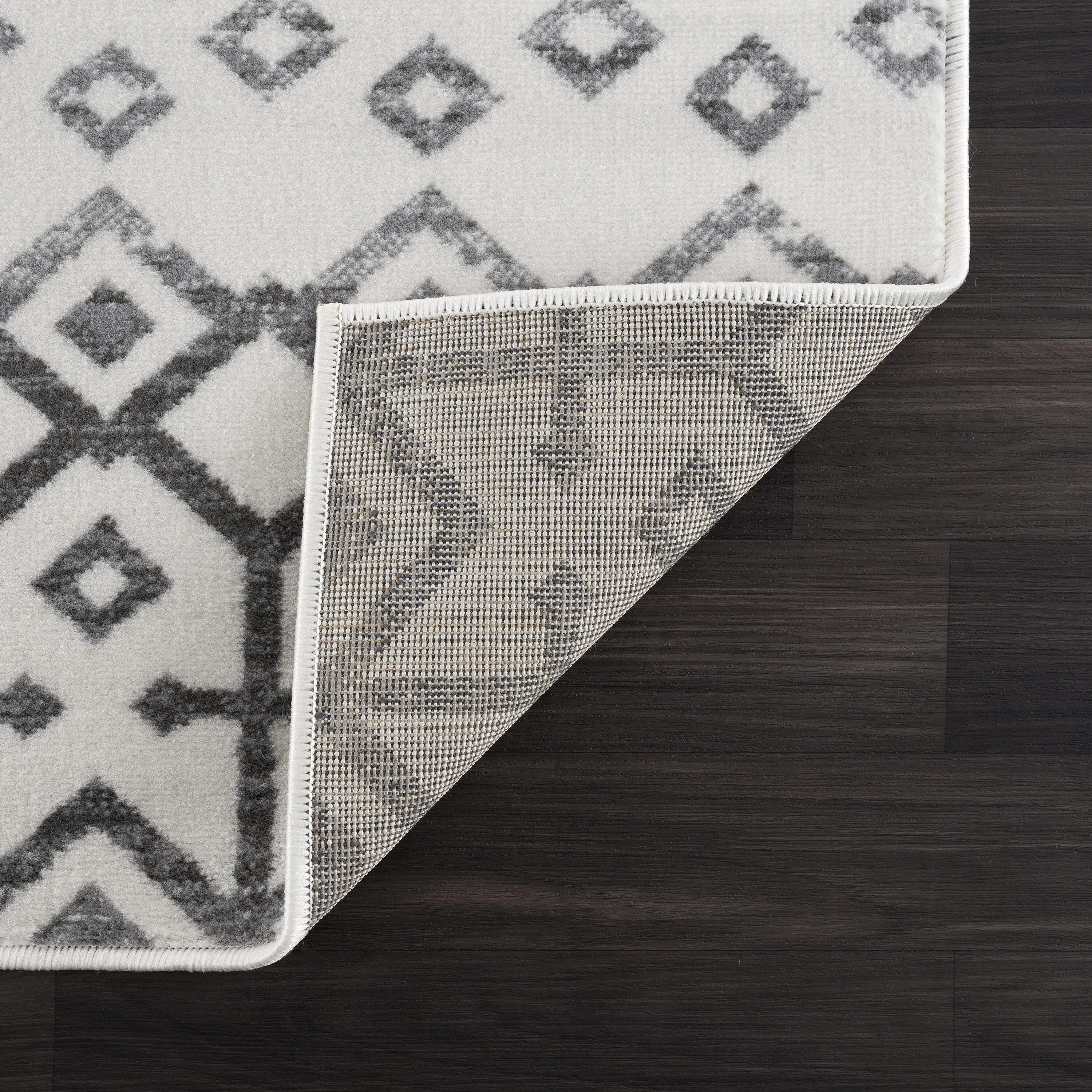 Beverly Rug Modern Bohemian Trellis Indoor Area Rug with Jute Backing for Living Room. Kitchen. Bedroom