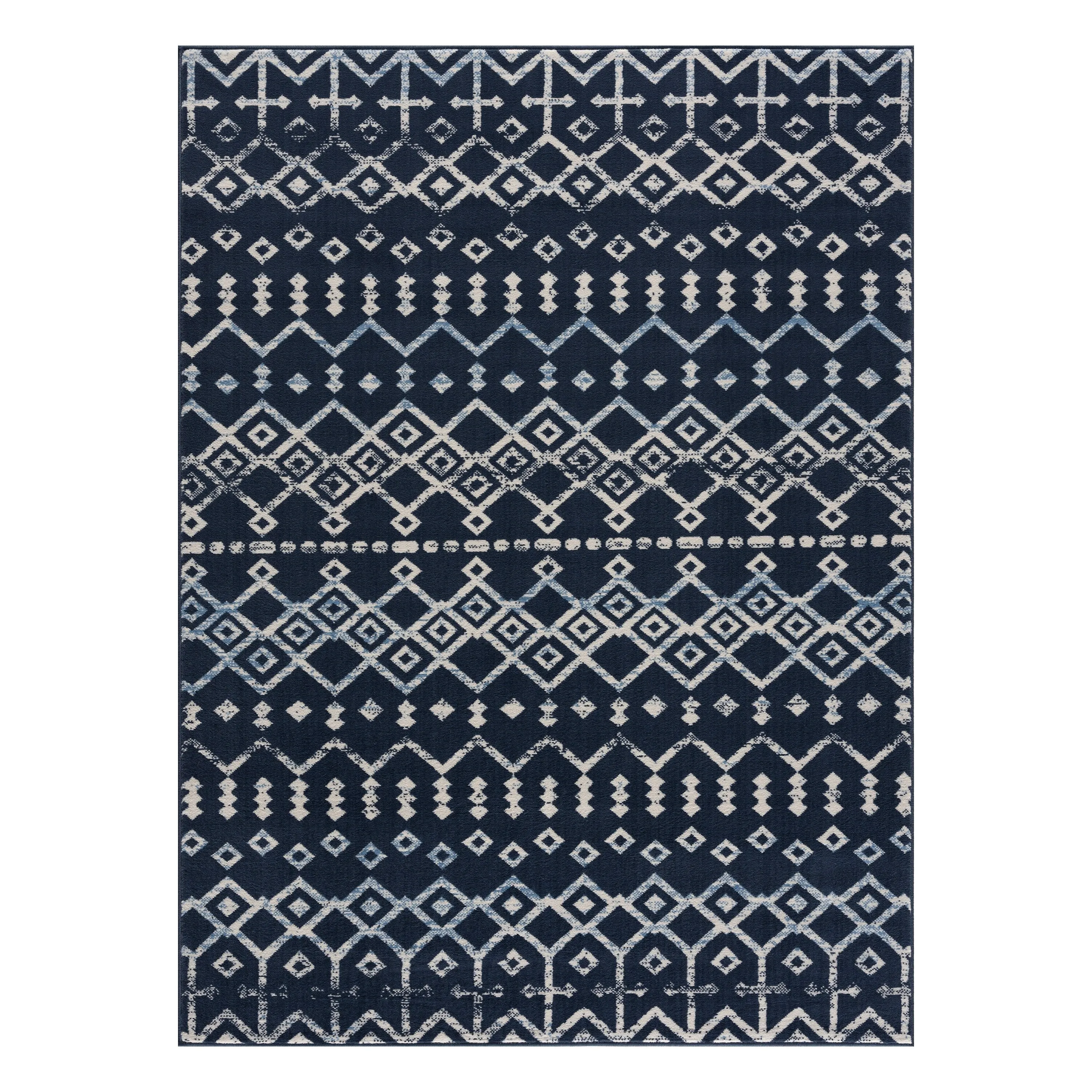 Beverly Rug Modern Bohemian Trellis Indoor Area Rug with Jute Backing for Living Room. Kitchen. Bedroom