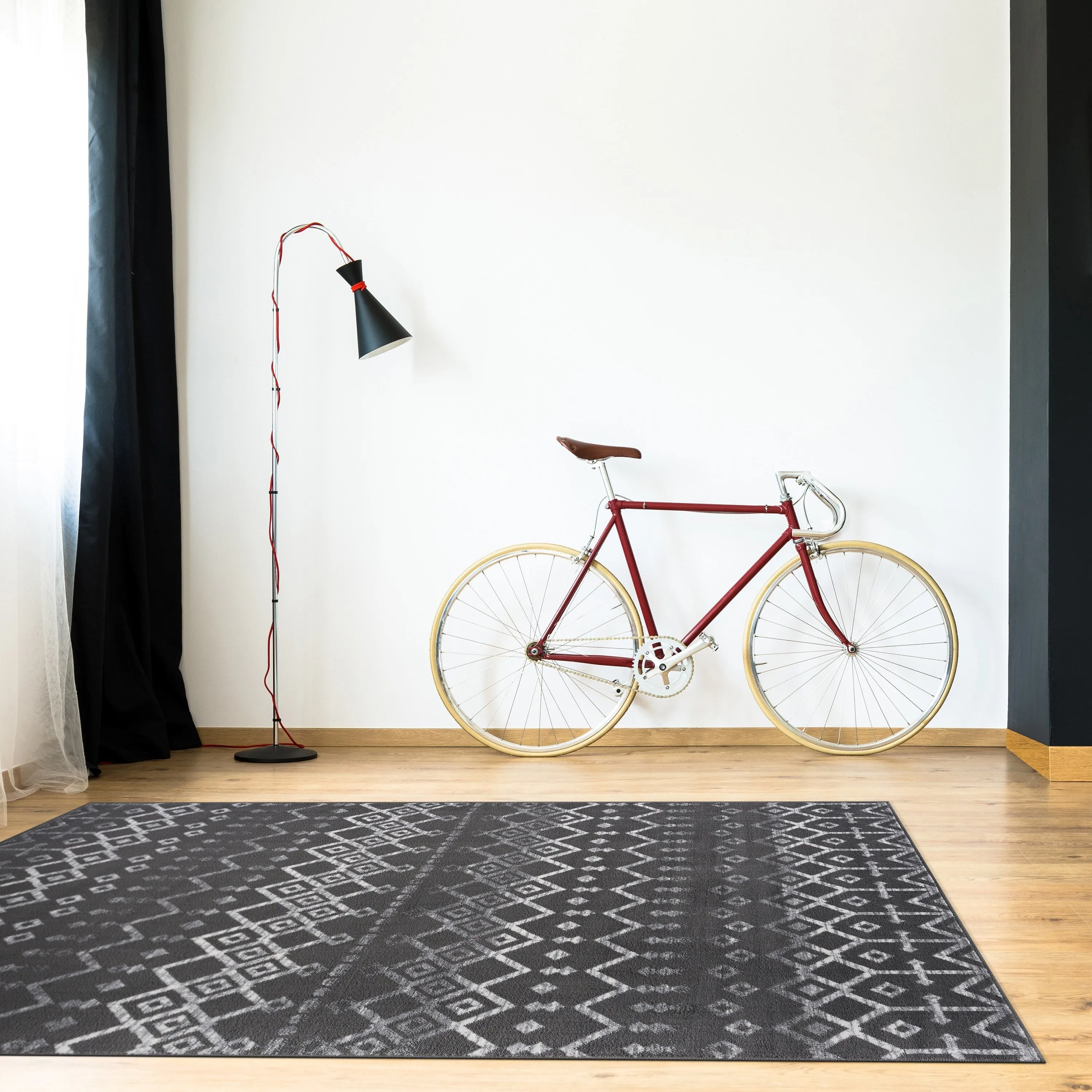 Beverly Rug Modern Bohemian Trellis Indoor Area Rug with Jute Backing for Living Room. Kitchen. Bedroom