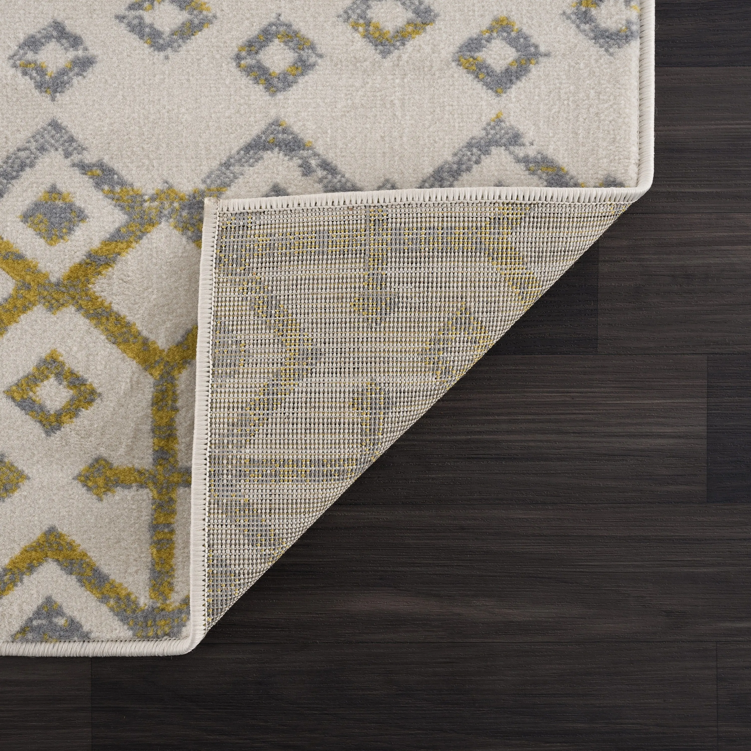 Beverly Rug Modern Bohemian Trellis Indoor Area Rug with Jute Backing for Living Room. Kitchen. Bedroom