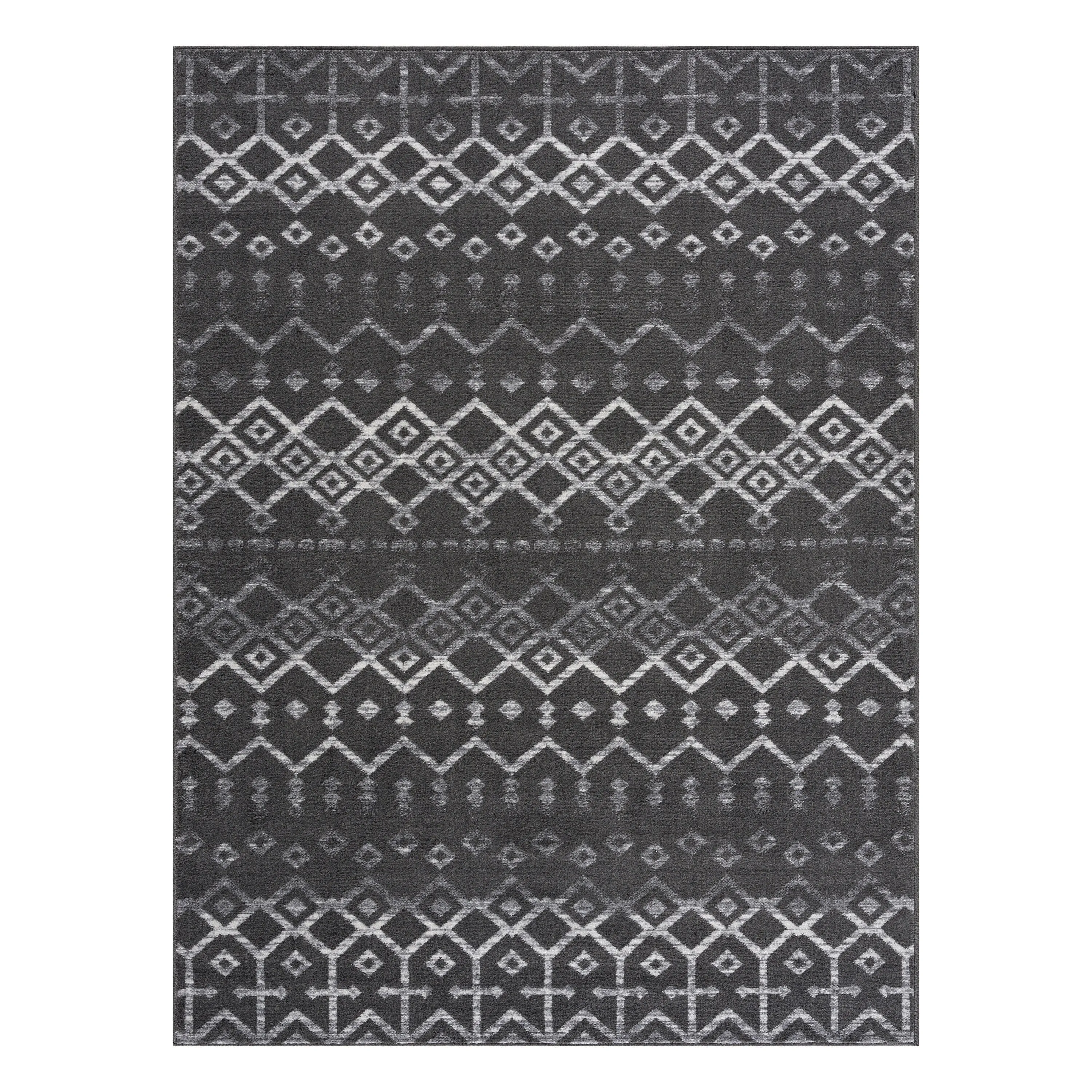 Beverly Rug Modern Bohemian Trellis Indoor Area Rug with Jute Backing for Living Room. Kitchen. Bedroom